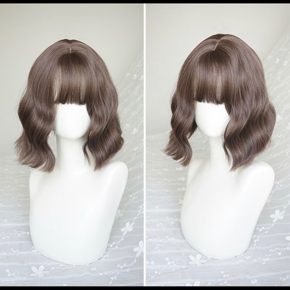 Korean Accessories 68 Halloween Blackpink Lisa Wig Short Ash Brown Poshmark